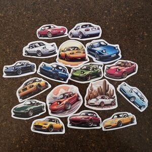 Mazda Miata MX5 Sticker Set JDM 17pc